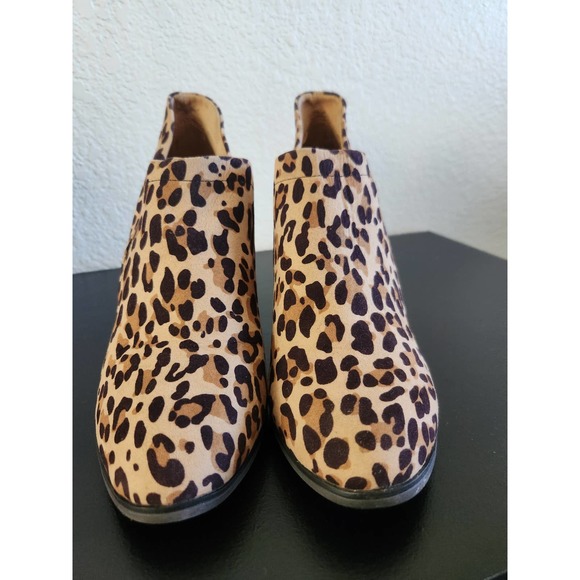 Dr. Scholls All My Life Cheetah Ankle Booties Size 9 - Picture 1 of 7